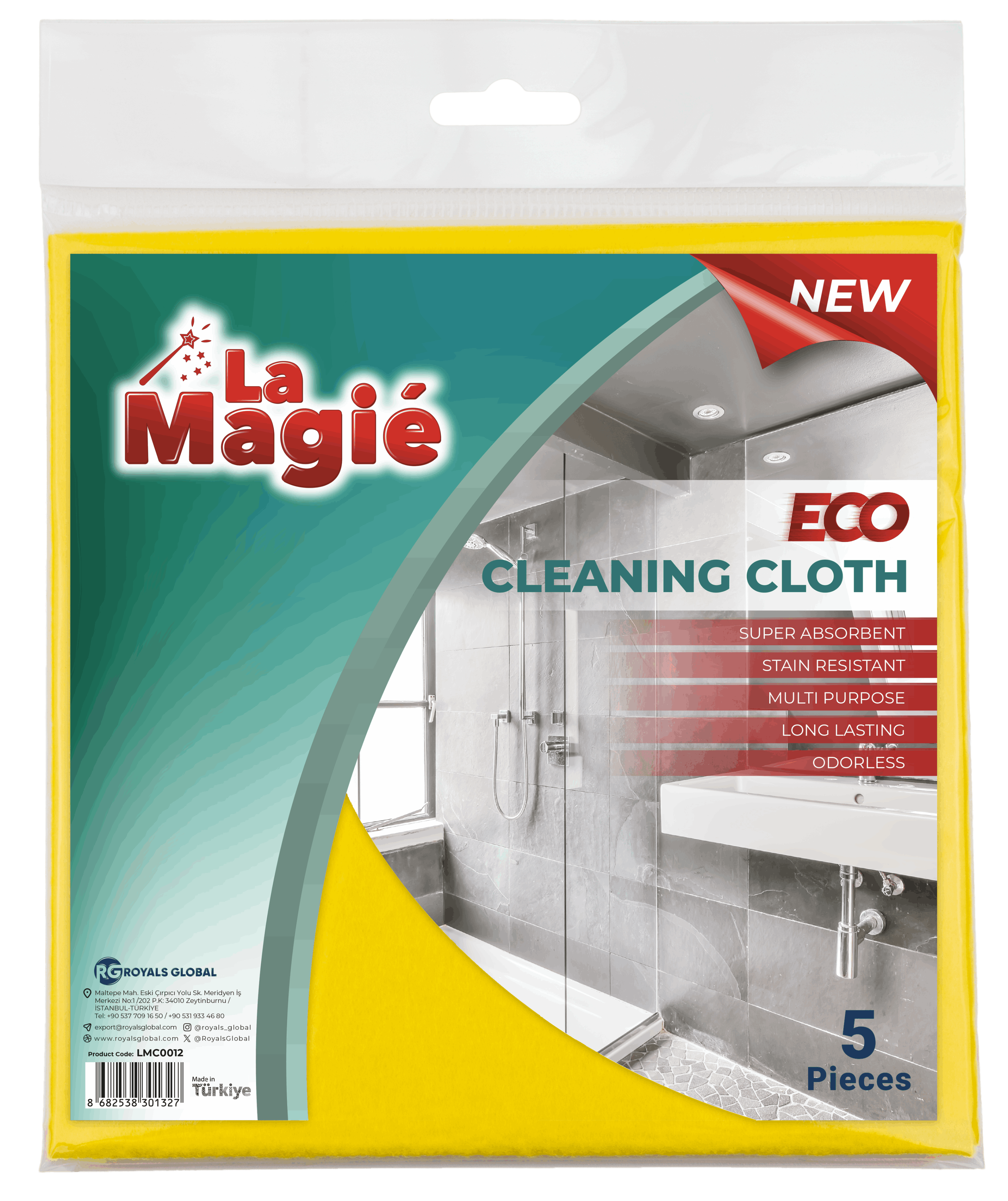 LA MAGIÉ ECO CLEANING CLOTHES 5 PCS